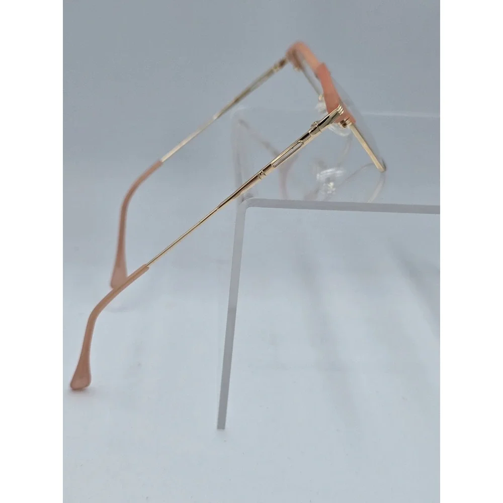 ATTCL EYEGLASSES FRAMES ONLY‎ TR5054 C383 54[]18 142 Pink Metal Frame Gold